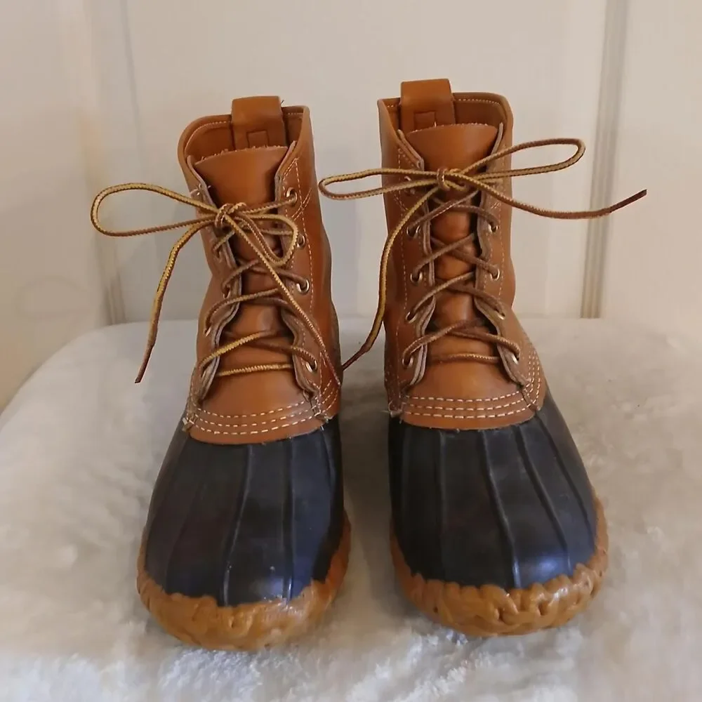 L.L.Bean Maine Hunting Boots Duck Boots Bean Boots Leather Rubber 7 Gorpcore
